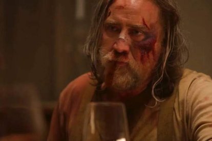 Nicolas Cage en la cinta de terror 'Longlegs'. SATURN FILMS