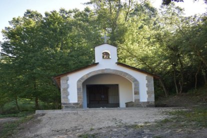 La ermita reconstruida.