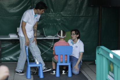 La Explanada de los Pendones Leoneses, este lunes.