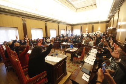 Pleno del Ayuntamiento de León.