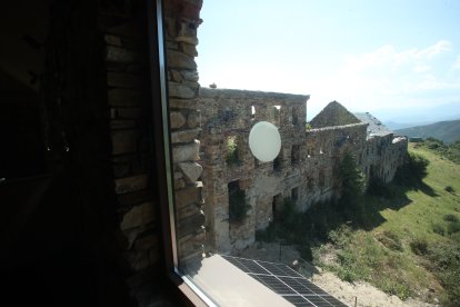 Vista del poblado desde el centro de visitantes.