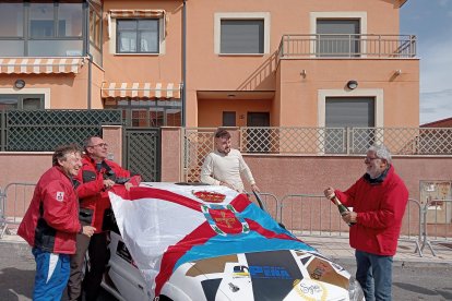 Folgueral y su hijo, en el Campeonato de Castilla y León.