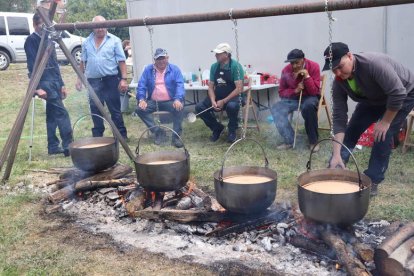 Comida pastoril para cientos de personas. CAMPOS