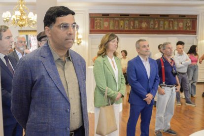 Vishy Anand, campeón del Magistral.  MARÍA FUENTES