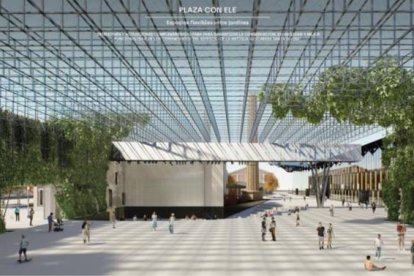 Propuesta para la solución transitoria del Palacio de Congresos.