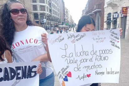 Una vista de la concentración contra la dictadura chavista de Maduro. DL