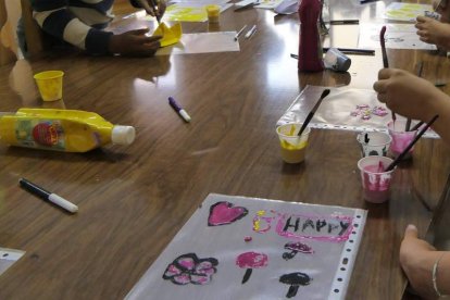 Actividad de pintura y creatividad.