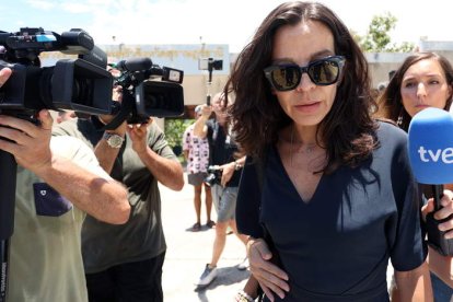 Silvia Bronchalo ayer, tras conocer la sentencia de su hijo.