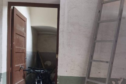 Estado de las instalaciones que usan los voluntarios de Protección Civil en San Andrés.