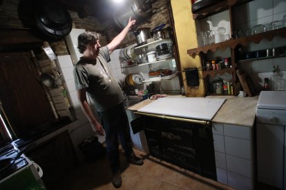 Miguel Rancaño, en la casa de Tyto Alba.