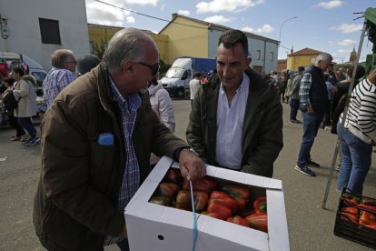 Un momento de la feria del pimiento de Fresno de la Vega.