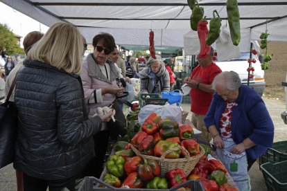 Un momento de la feria del pimiento de Fresno de la Vega.