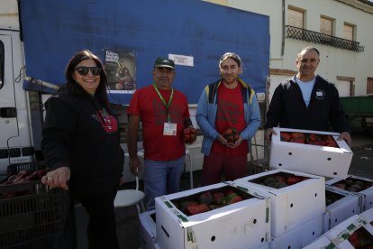 Un momento de la feria del pimiento de Fresno de la Vega.
