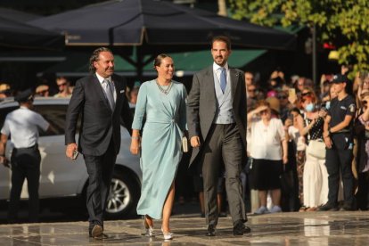 Los príncpes Philippos y Nina de Grecia.