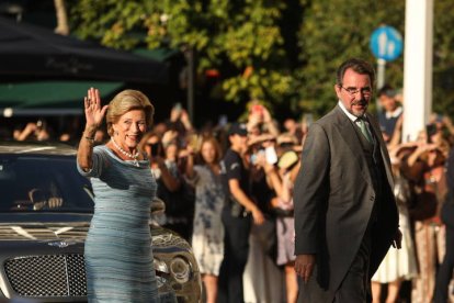 La princesa Anne-Marie de Grecia y el príncipe Nikolaos de Grecia.