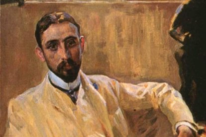 Juan Ramón Jiménez retratado por Sorolla. ARCHIVO