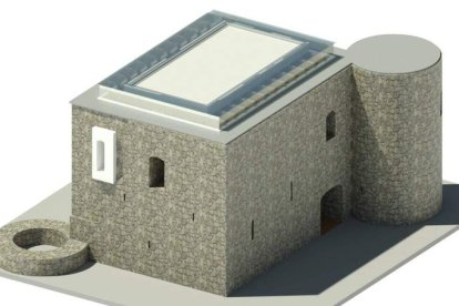 Imagen virtual que tendrá el castillo tras la rehabilitación.  MEDINA