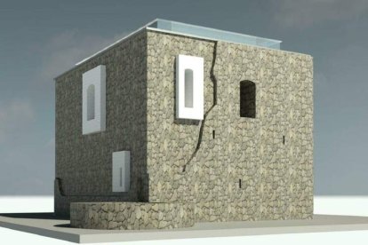 Imagen de cómo quedará el ala oeste tras su reconstrucción.  MEDINA