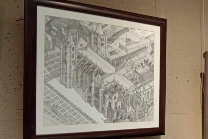 Obras de Ramón Rodríguez en la Sala Ámbito Cultural de El Corte Inglés. DL