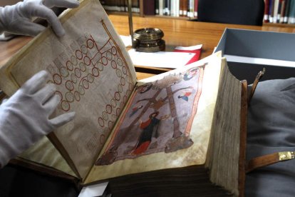 Beato de San Isidoro que hoy está en la Biblioteca Nacional.