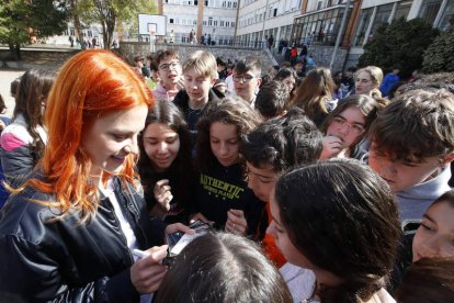 La astronauta Sara García.