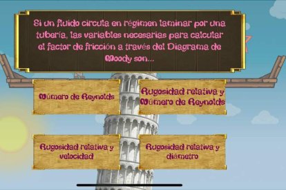 Una de las pantallas de la aplicación.