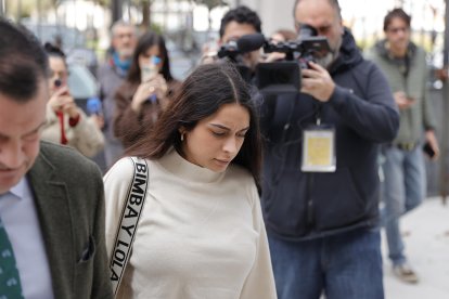 Catherine Silva, una de las cinco acusadas por el asesinato del joven brasileño Samuel Luiz. EFE/Cabalar