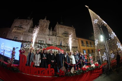 Encendidode las luces navideñas en Ponferrada.
