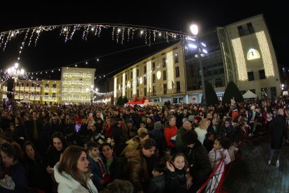 Encendido de las luces navideñas en Ponferrada.