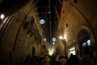 Encendido de las luces navideñas en Ponferrada.