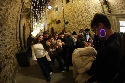 Encendido de las luces navideñas en Ponferrada.