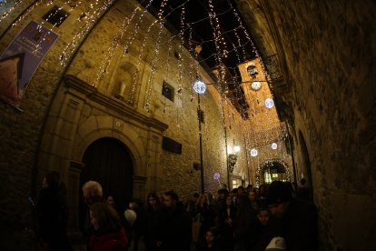Encendido de las luces navideñas en Ponferrada.