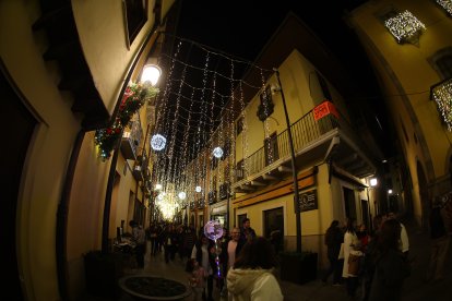 Encendido de las luces navideñas en Ponferrada.