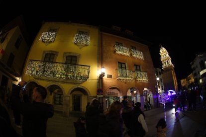 Encendido de las luces navideñas en Ponferrada.