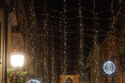 Encendido de las luces navideñas en Ponferrada.