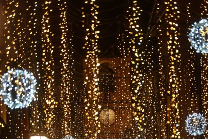 Encendido de las luces navideñas en Ponferrada.
