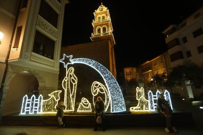 Encendido de las luces navideñas en Ponferrada.