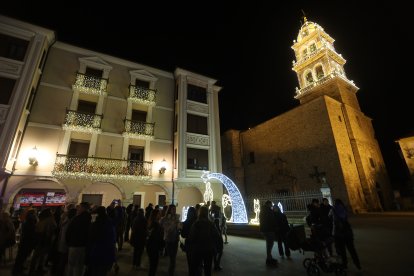 Encendido de las luces navideñas en Ponferrada.