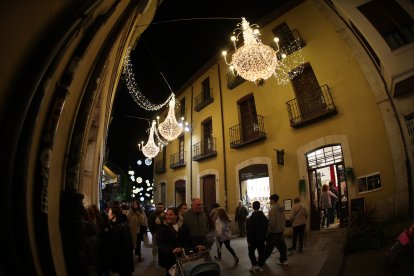 Encendido de las luces navideñas.