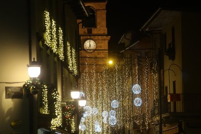 Encendido de las luces navideñas en Ponferrada.