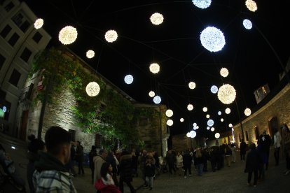 Encendido de las luces navideñas en Ponferrada.
