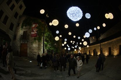 Encendido de las luces navideñas en Ponferrada.