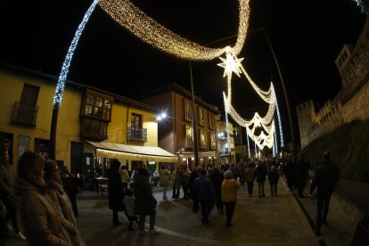 Encendido de las luces navideñas en Ponferrada.