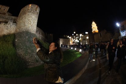 Encendido de las luces navideñas en Ponferrada.