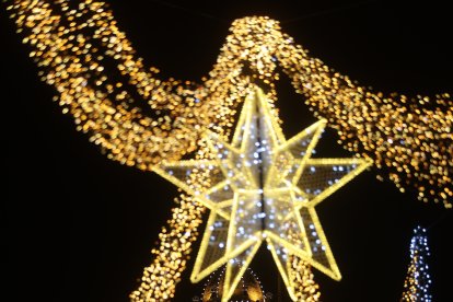 Encendido de las luces navideñas en Ponferrada.