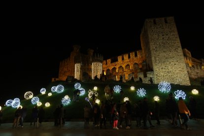 Encendido de las luces navideñas en Ponferrada.
