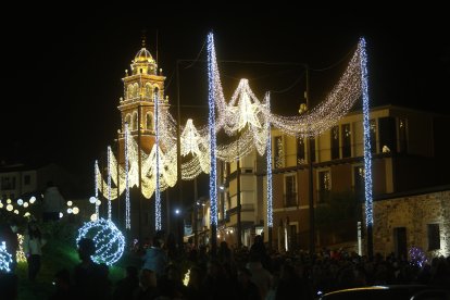Encendidode las luces navideñas en Ponferrada.