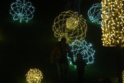 Encendido de las luces navideñas en Ponferrada.