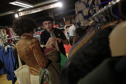 Mercadillo vintage del Purple Weekend Estrella Galicia, uno de los encantos del festival.