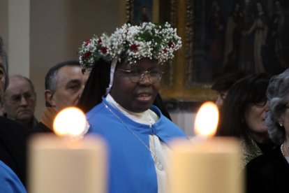Celebración de la Inmaculada en León, presidida por el alcalde José Antonio Diez, y el obispo Luis Ángel de las Heras.